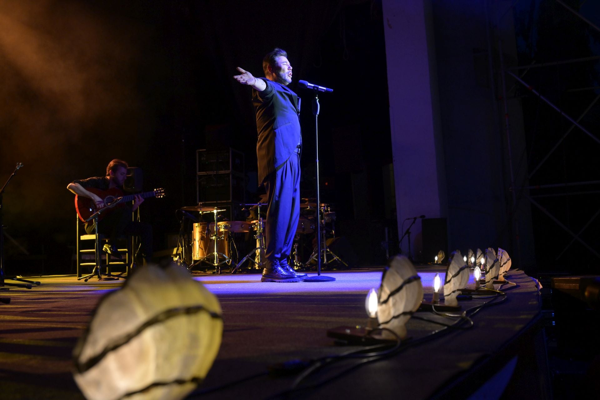 En imágenes, el concierto de Miguel Poveda en el festival Murcia Tres Culturas