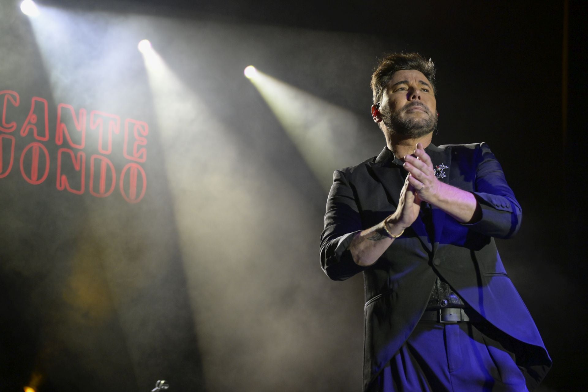 En imágenes, el concierto de Miguel Poveda en el festival Murcia Tres Culturas