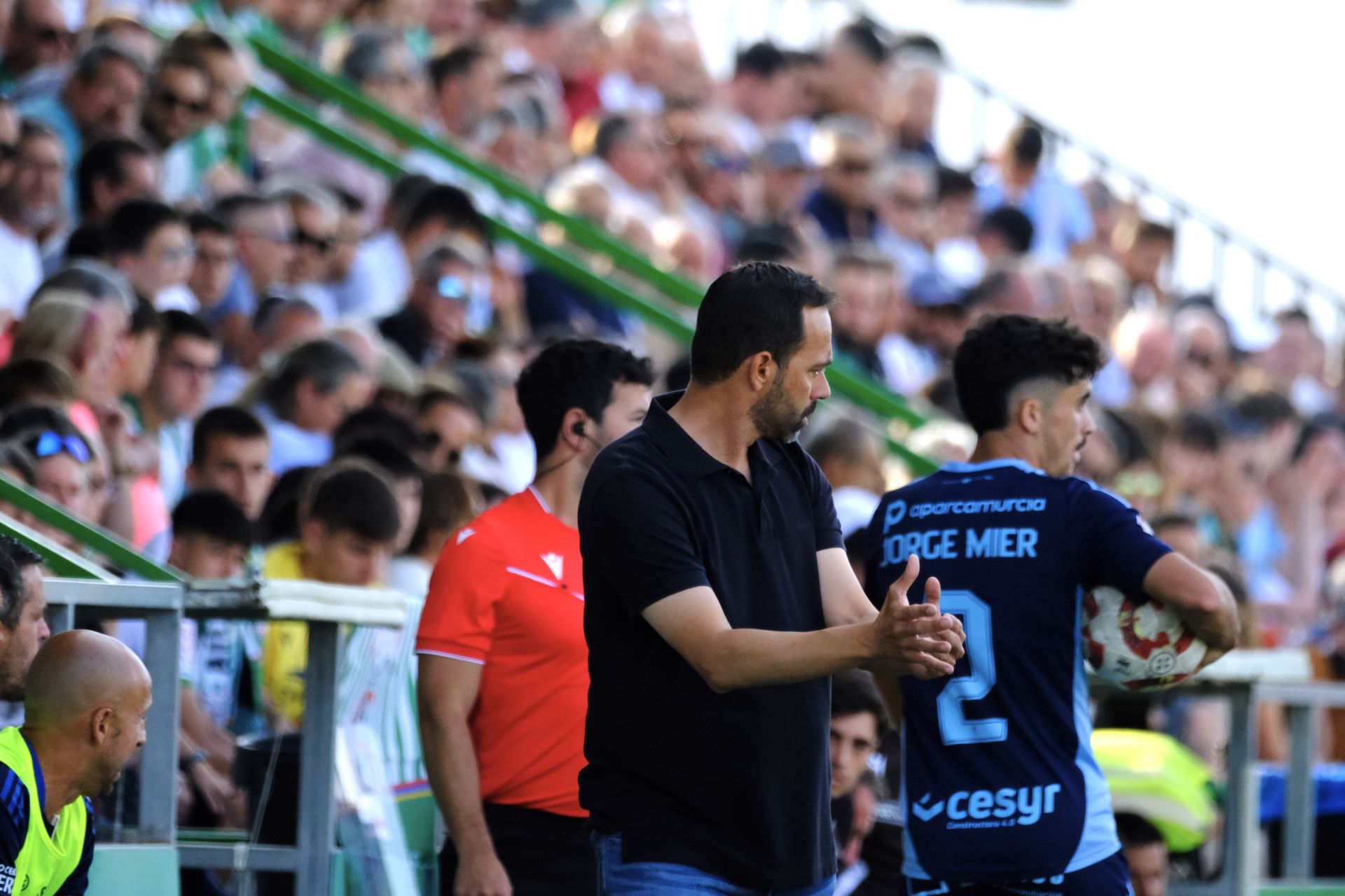 El empate del Real Murcia frente al Atlético Sanluqueño, en imágenes