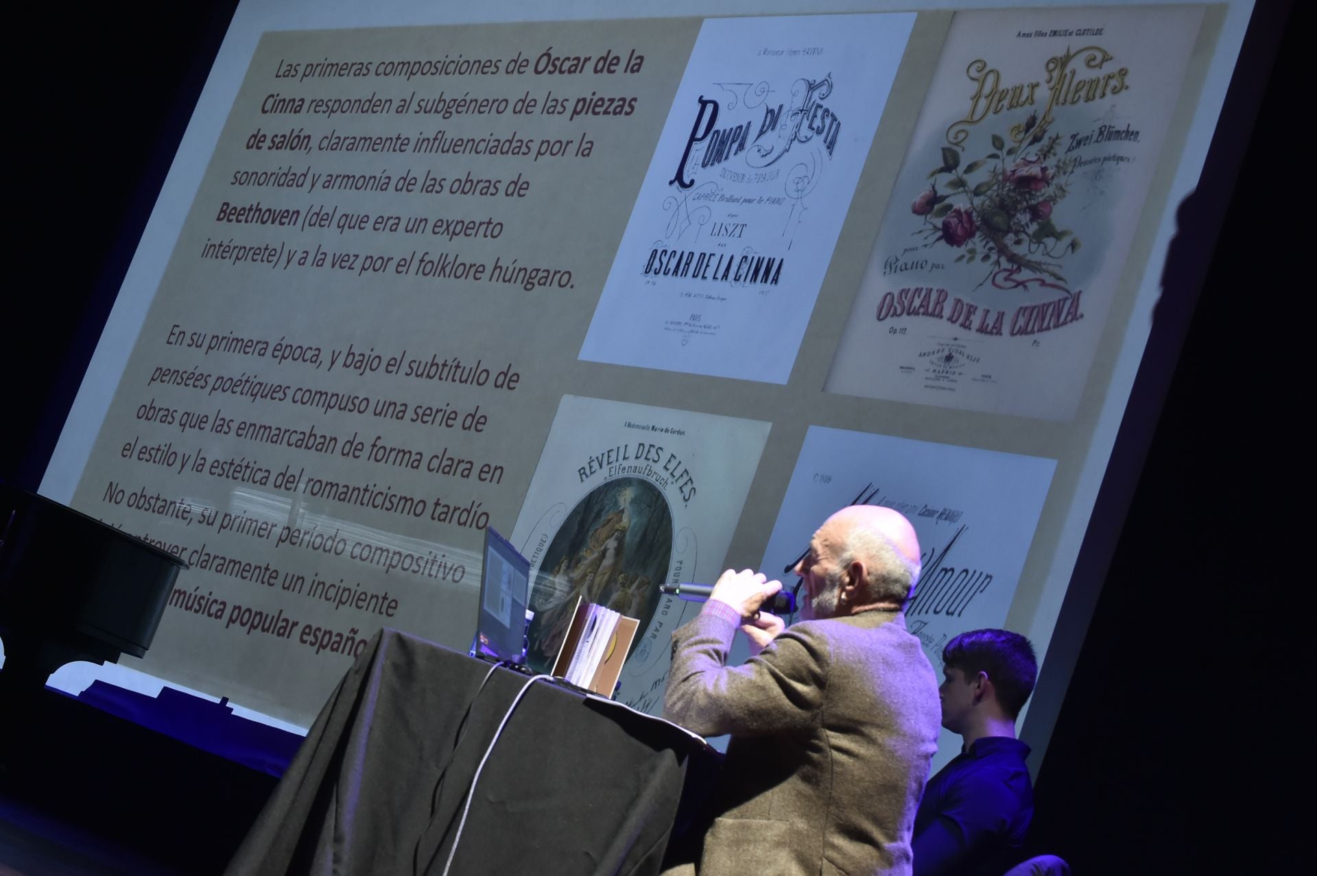 El acto en Murcia sobre el compositor Óscar de la Cinna, en imágenes