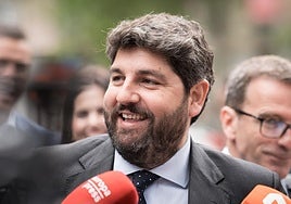 López Miras, en la Junta Directiva Nacional del PP, este lunes.