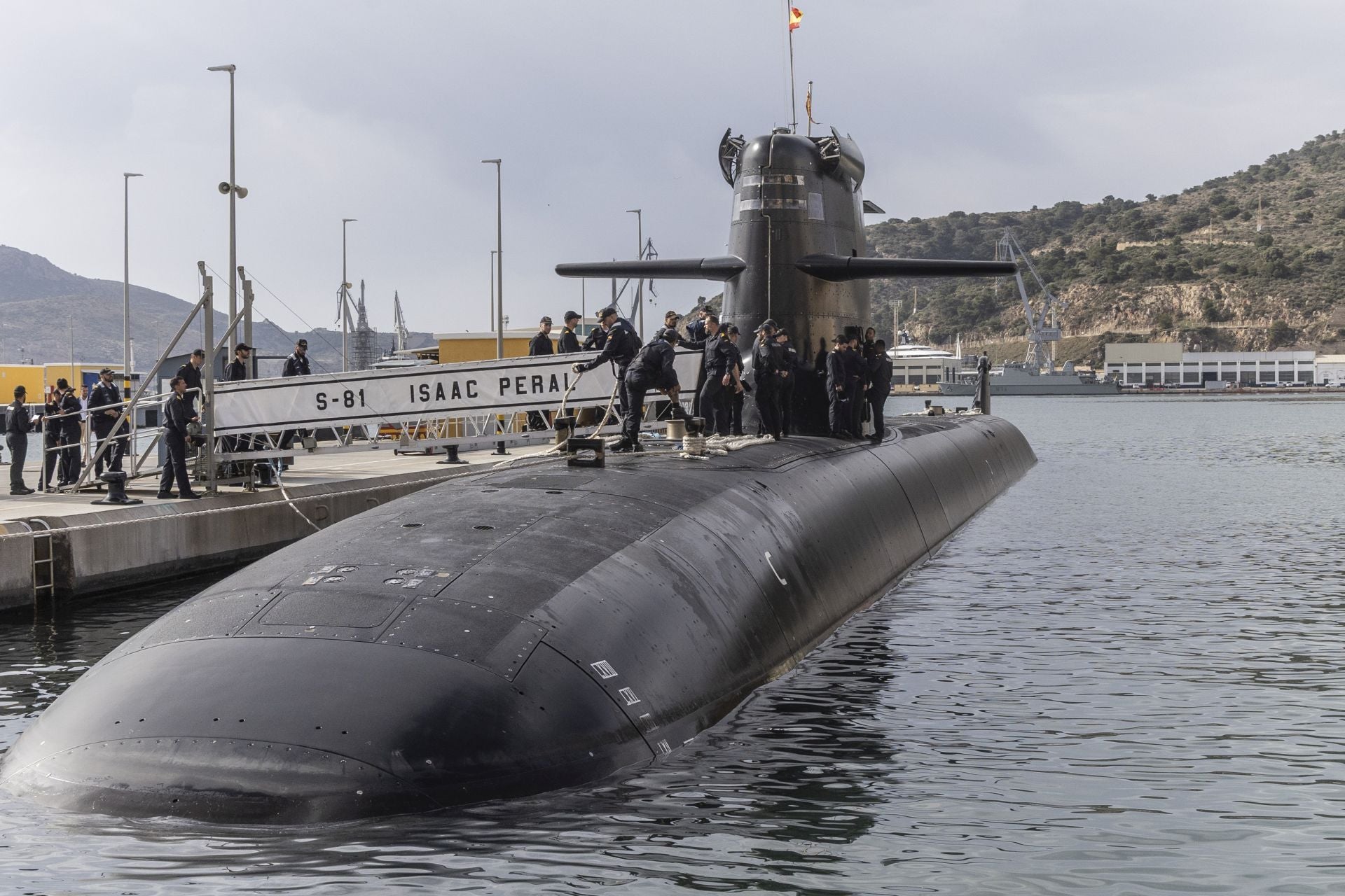 Las imágenes del Rey Felipe en el submarino S-81