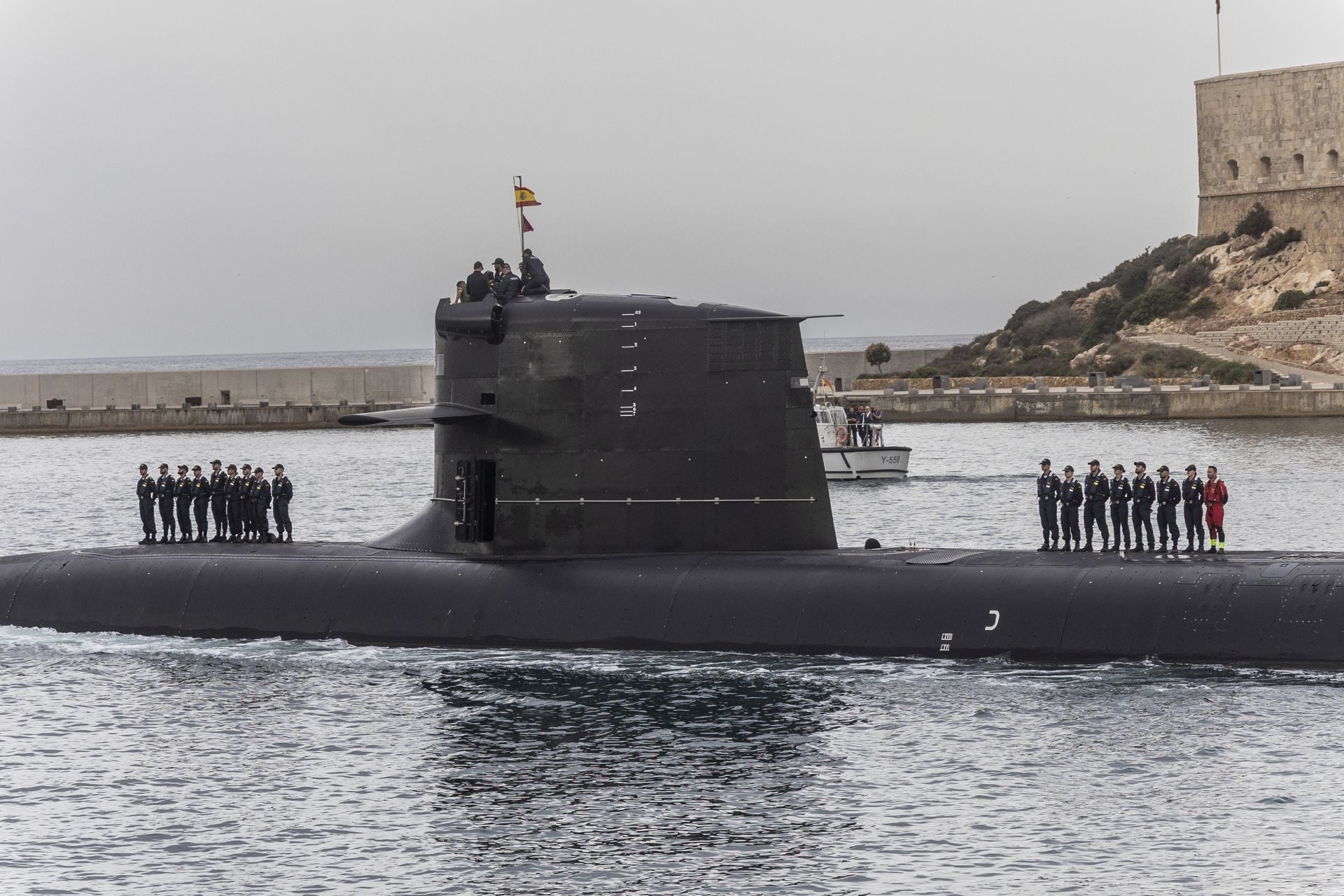 Las imágenes del Rey Felipe en el submarino S-81