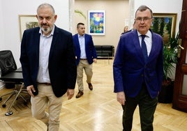 Lucas Jiménez y José Ballesta, este lunes.