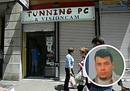 Tienda de informática que Nanysex, en la imagen, tenía en pleno centro de Murcia.