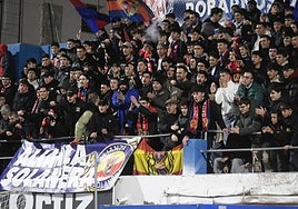 La grada de La Constitución, en el duelo frente al Murcia.