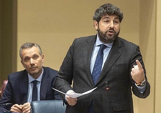 López Miras, en la Asamblea Regional, en una imagen de archivo.