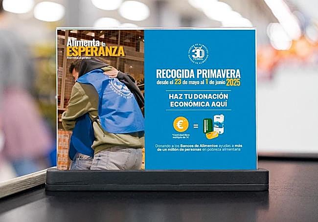Separador de la Recogida de Primavera 2025 en una caja de Mercadona.