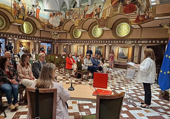 Visitación Martínez, durante la presentación.