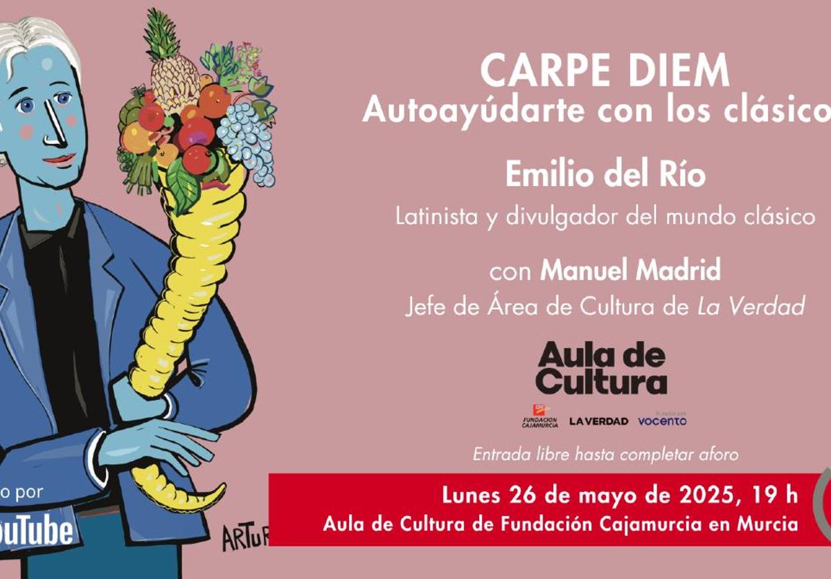 Sigue en directo la charla con Emilio del Río en el Aula de Cultura de LA VERDAD | La Verdad