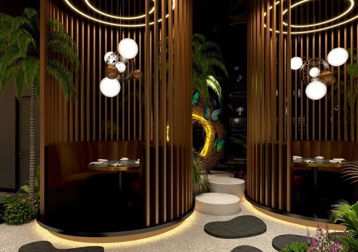 Imagen principal - Recreación del interior del restaurante.
