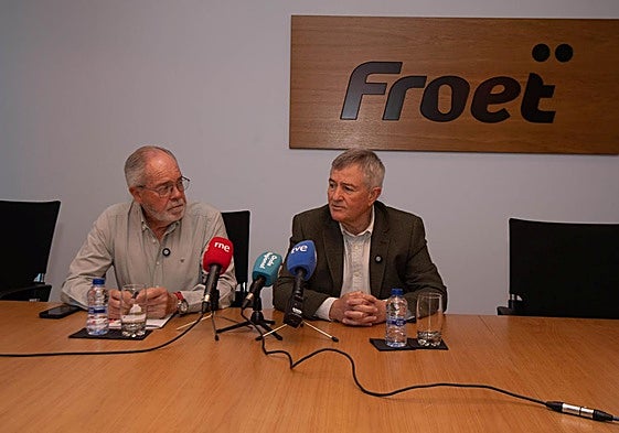 Manuel Pérezcarro y Pedro Díaz, este martes, en rueda de prensa.
