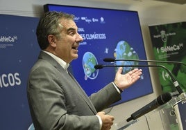 Juan María Vázquez ayer en el Parque Científico de Murcia.