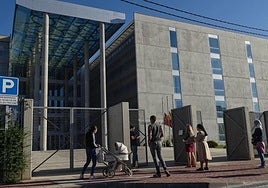 Entrada de la Ciudad de la Justicia de Murcia, en una foto de archivo.
