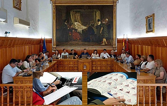 Imagen de la sesión plenaria del pasado lunes corsrespondiente al mes de mayo de 2025.