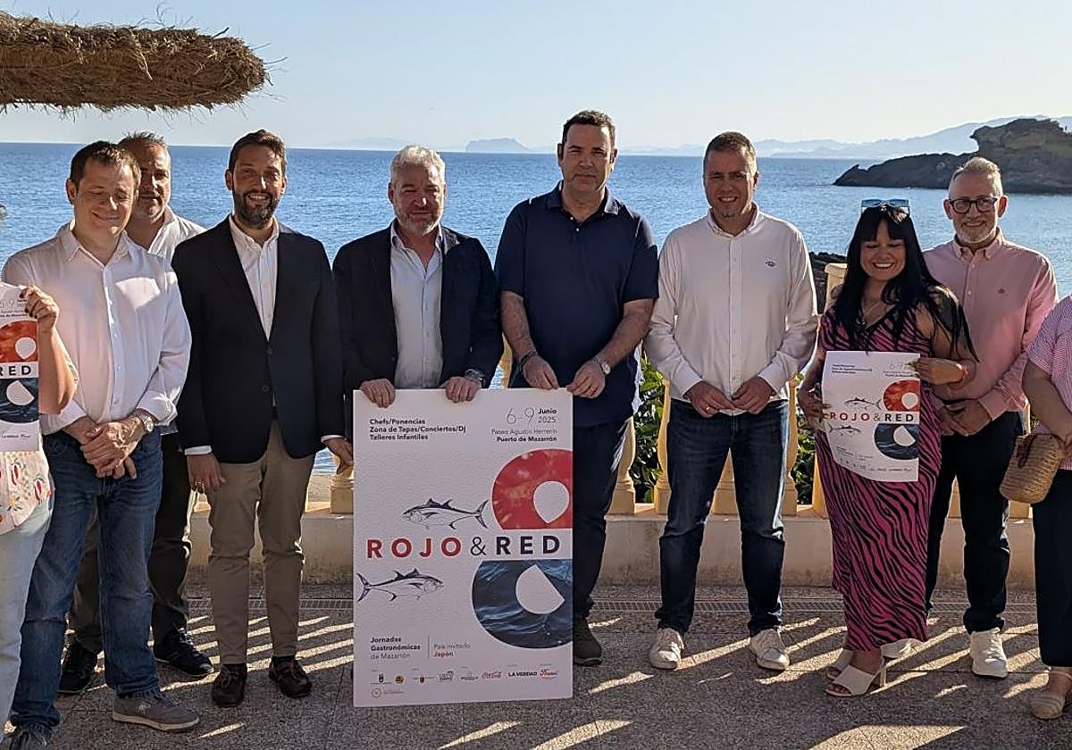 El alcalde de Mazarrón, Ginés Campillo, en la presentación del evento gastronómico Rojo & Red.