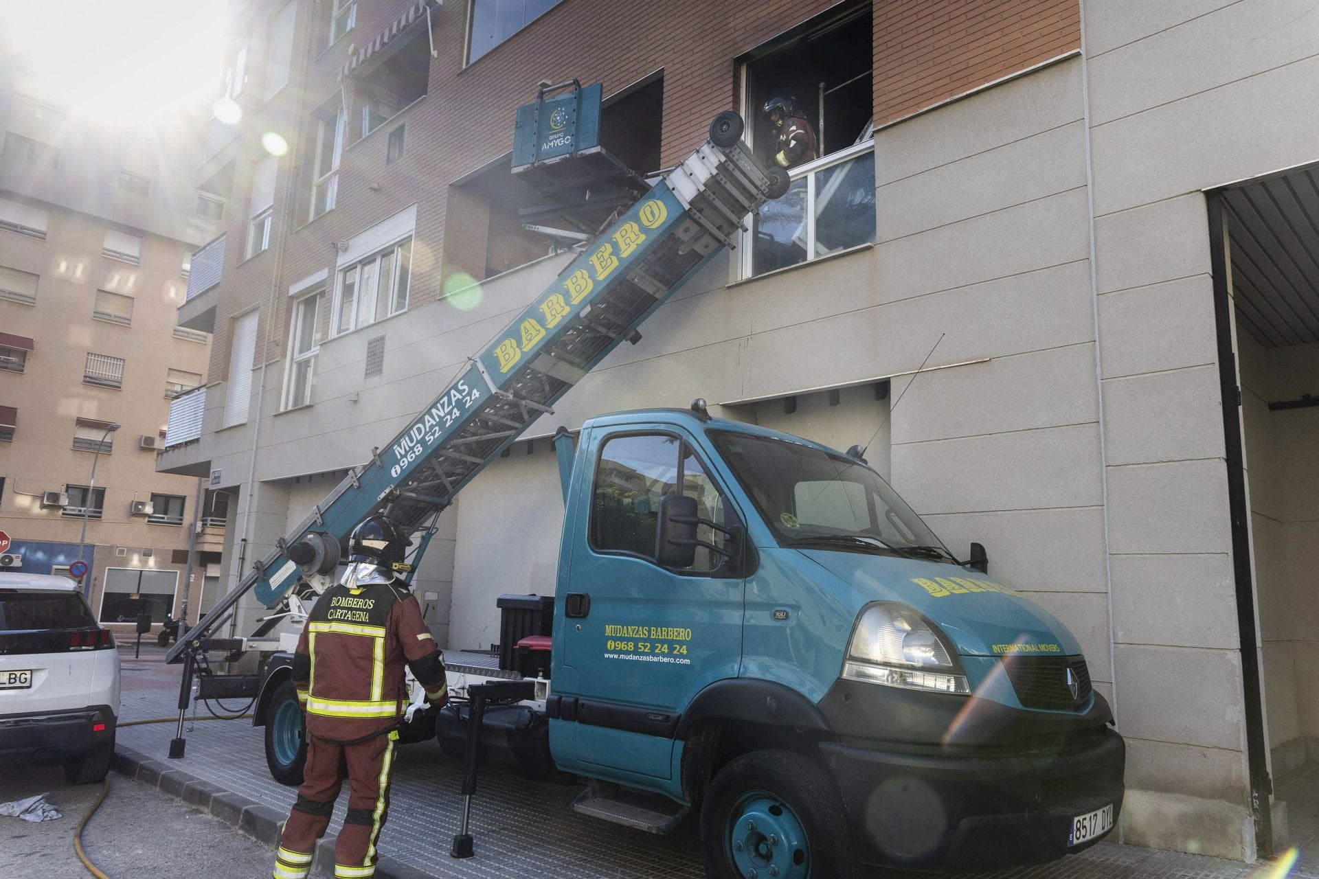 Las imágenes del incendio en Cartagena