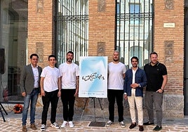 Manuel Cebrián (ICA), Diego Avilés (Ayto. Murcia), Yayo Delgado (Estrella de Levante) y organizadores de Mu-Tantes.