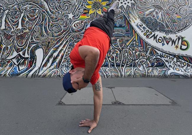 Exhibición de 'break dance'.