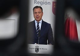 Marcos Ortuño, durante la rueda de prensa de este jueves.