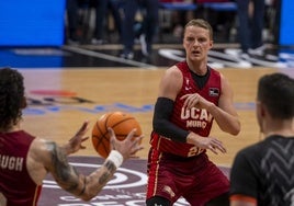 Hakanson, en un partido esta temporada.
