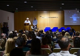 Homenaje en la Fundación Cajamurcia, este viernes.