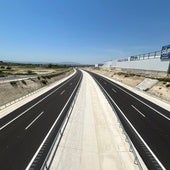 Tramo del Arco Noroeste que abrirá en los próximos días y que enlazará con Alguazas.