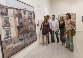 Inauguración de la exposición 'Mir Belenguer. 70 años de creación autodidacta', en Cartagena.