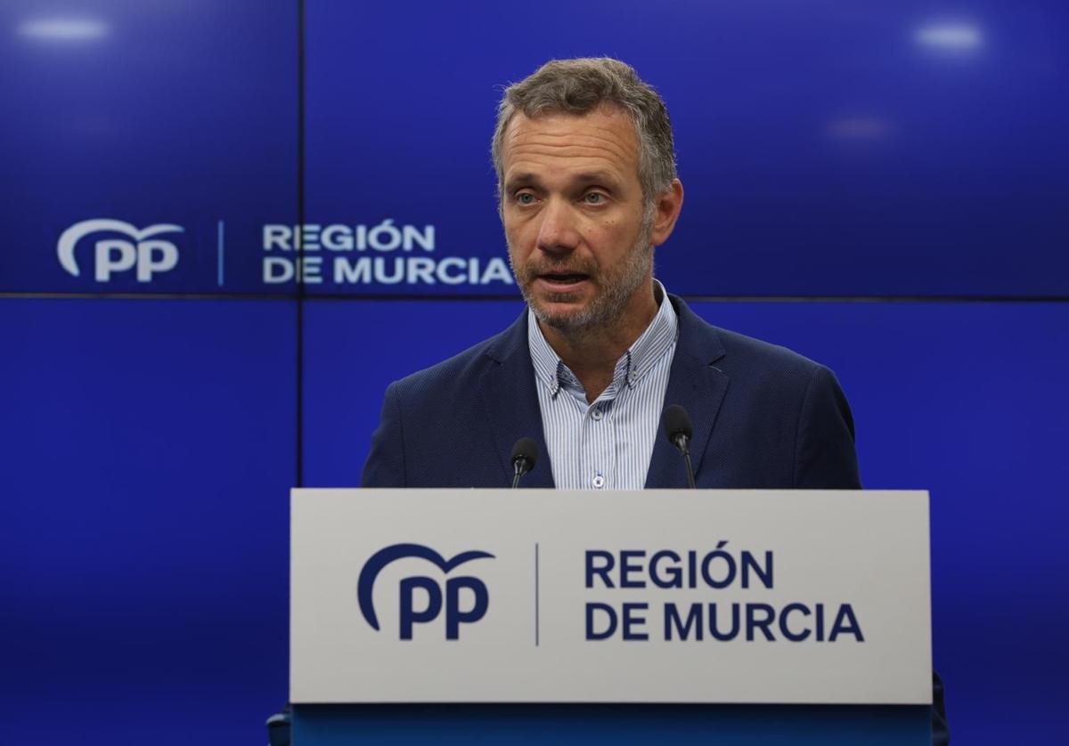 Joaquín Segado, este lunes, durante su comparecencia ante los medios.