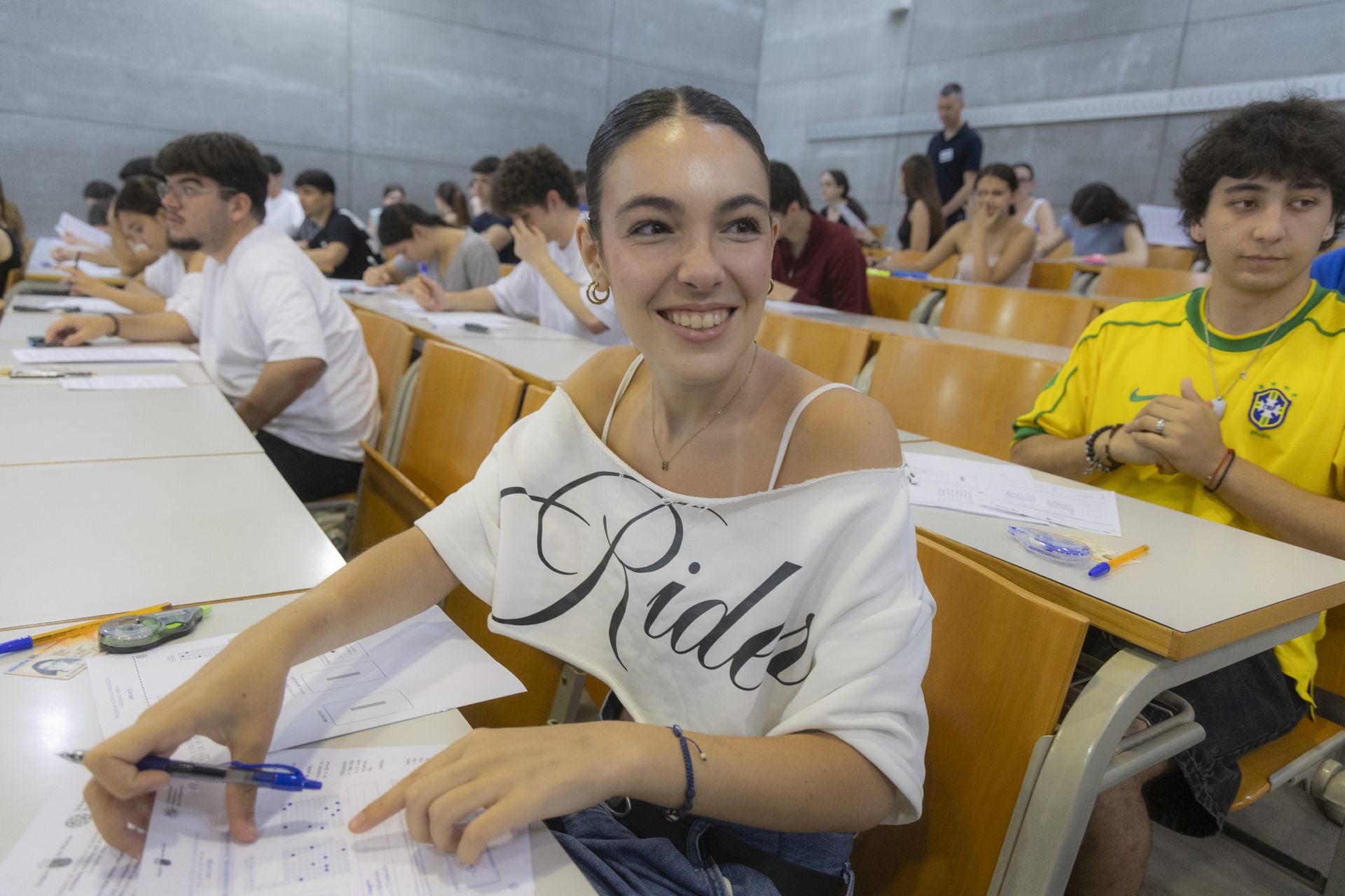Los alumnos de la Región de Murcia afrontan los primeros exámenes de la PAU, en imágenes