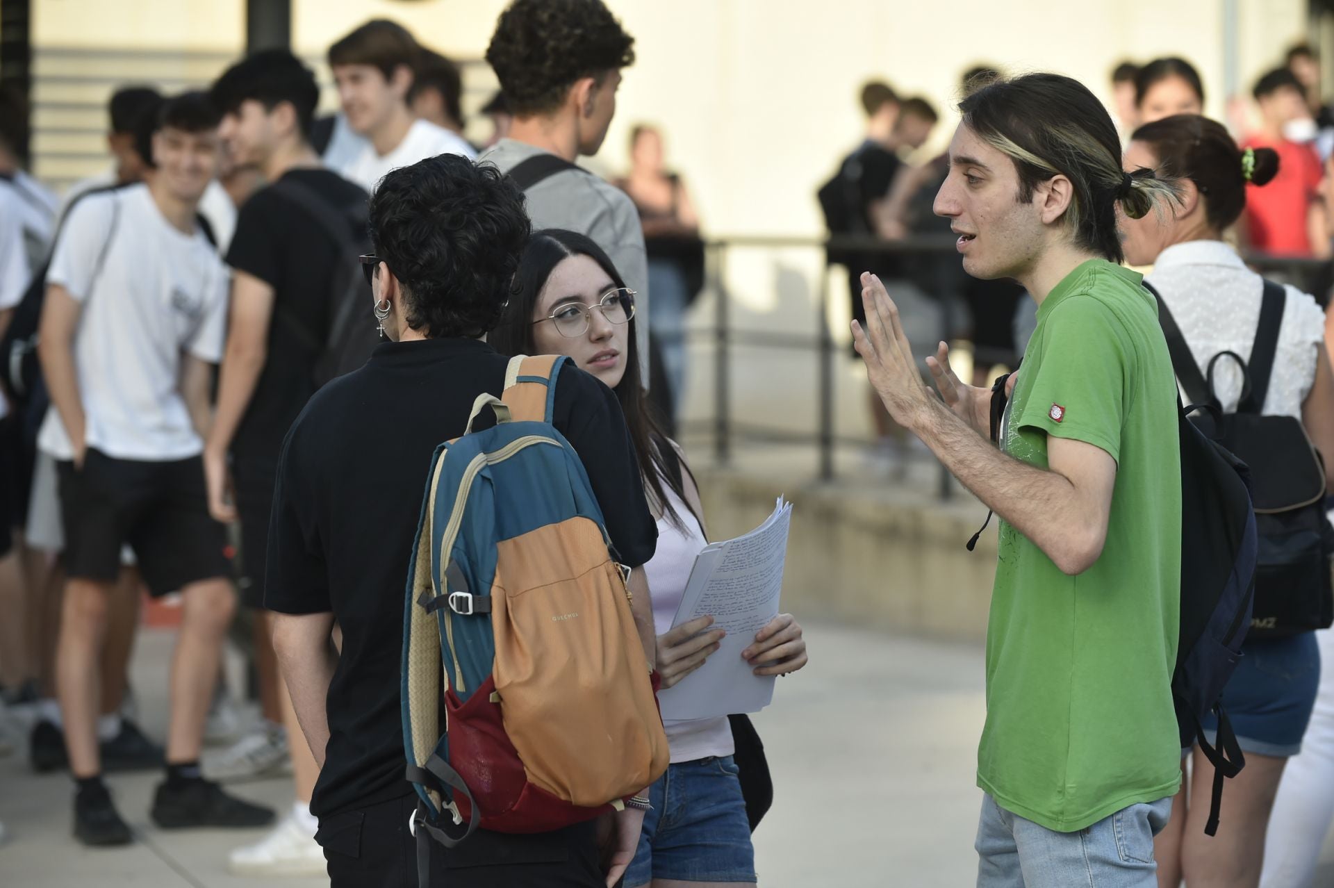 Los alumnos de la Región de Murcia afrontan los primeros exámenes de la PAU, en imágenes