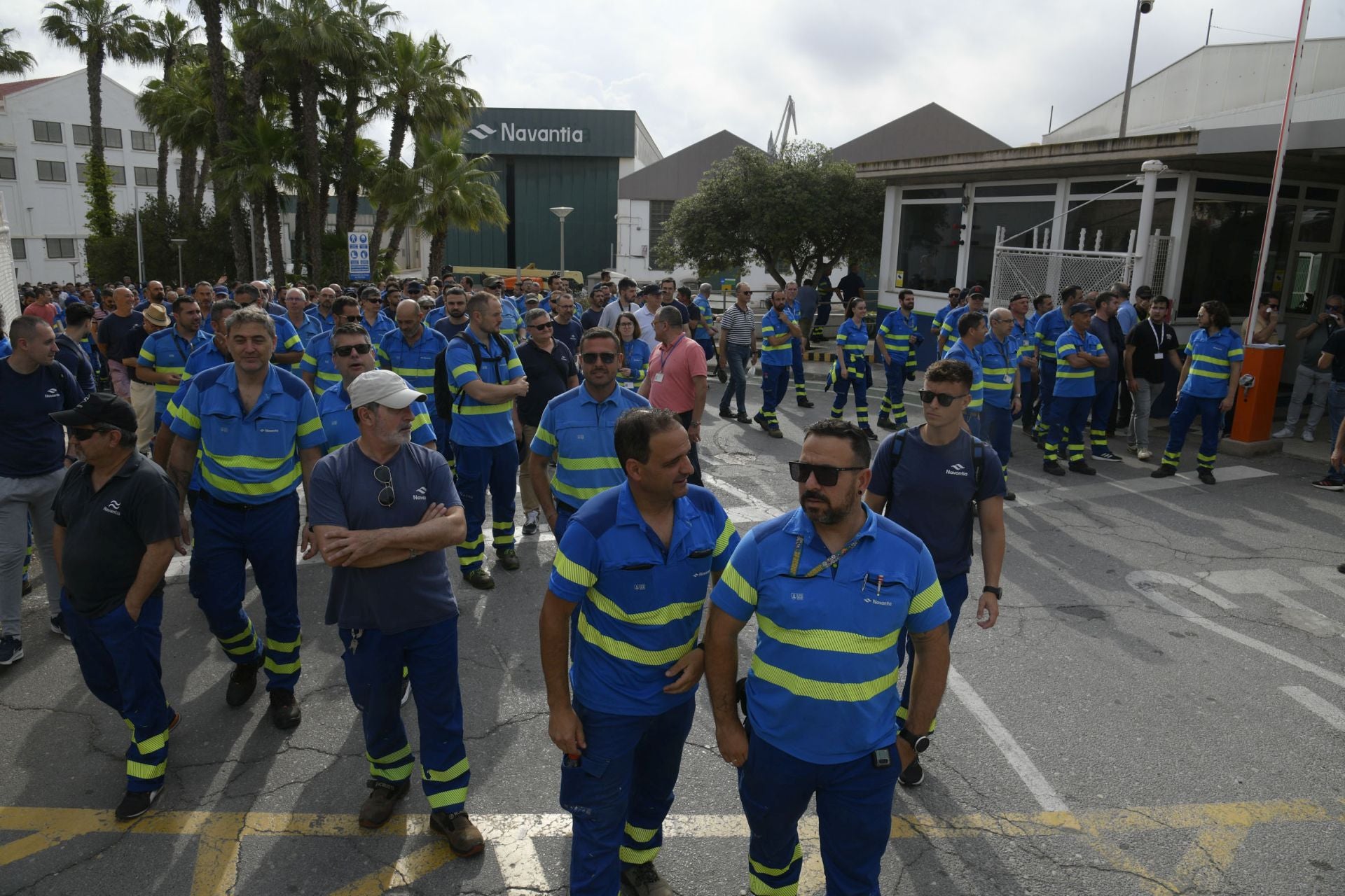 La manifestación de los trabajadores de Navantia, en imágenes
