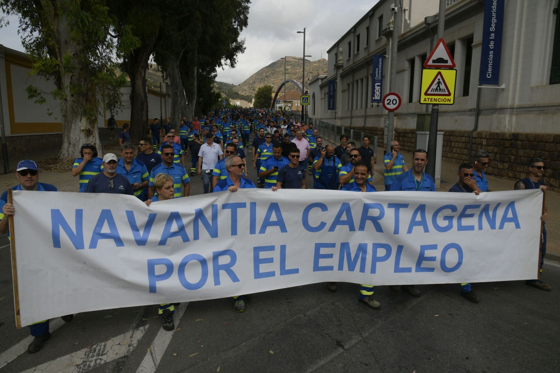 La manifestación de los trabajadores de Navantia, en imágenes