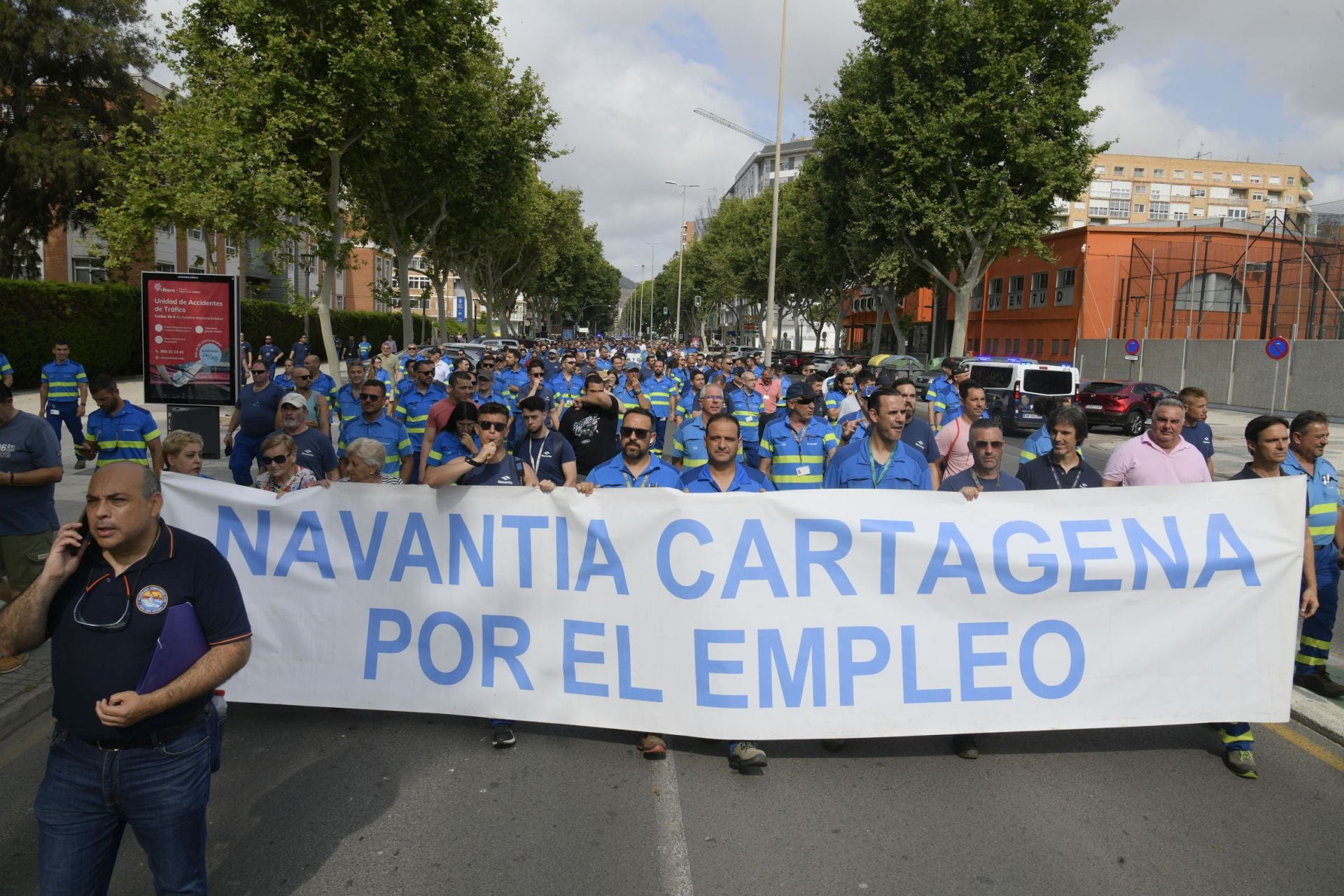 La manifestación de los trabajadores de Navantia, en imágenes