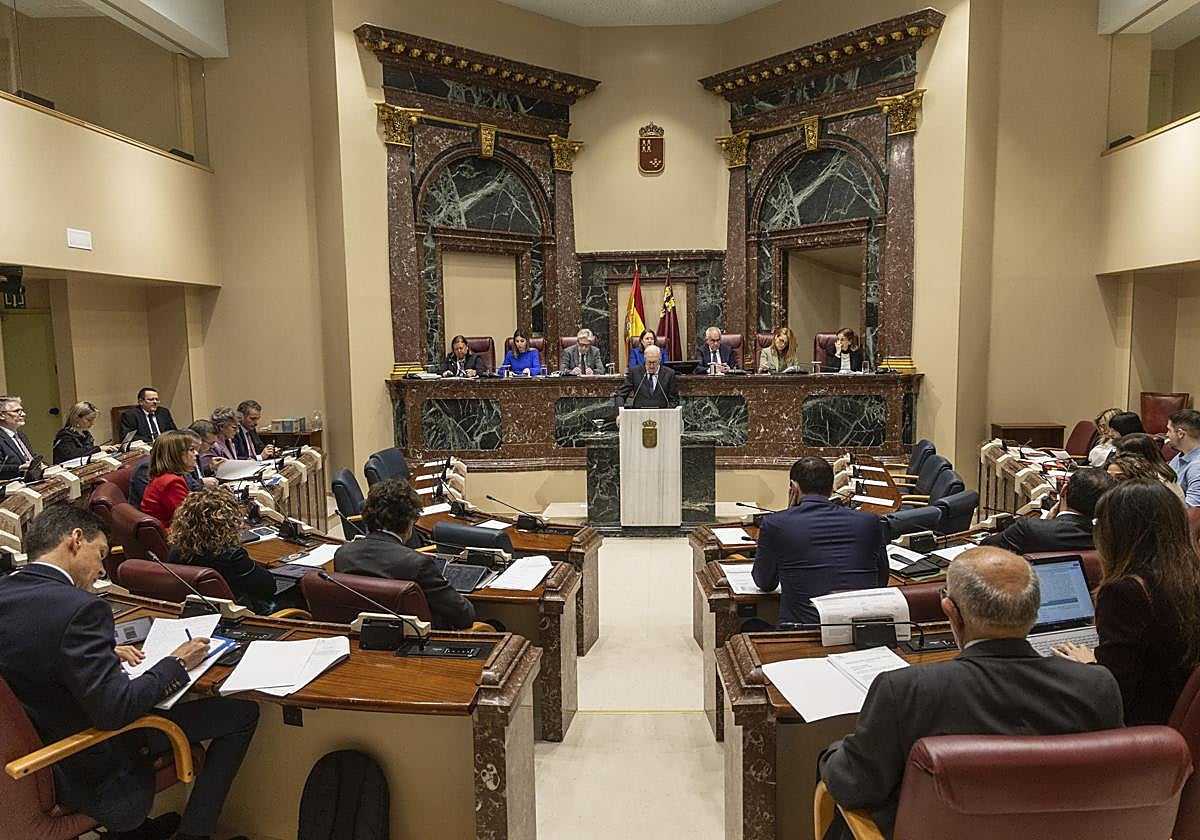 El Pleno de la Asamblea Regional, en una imagen de archivo.