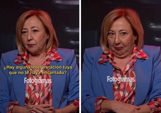 Carmen Machi durante su entrevista en Fotogramas.