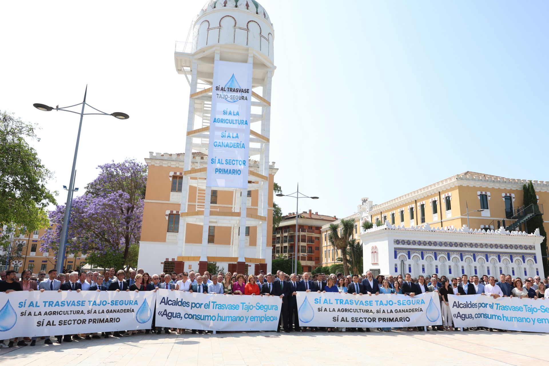 Las imágenes del acto institucional &#039;Alcaldes por el trasvase Tajo-Segura&#039;