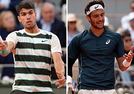 Carlos Alcaraz y Lorenzo Musetti.