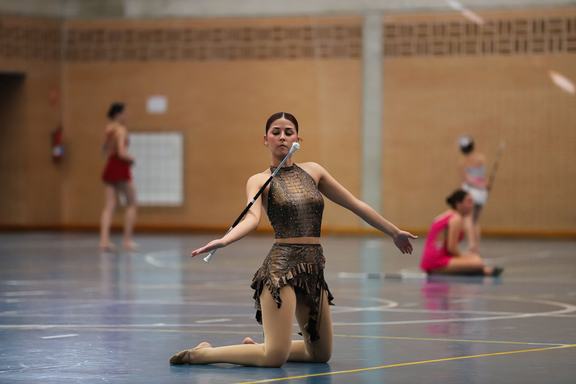 Las &#039;majorettes&#039; de Monteagudo, en imágenes