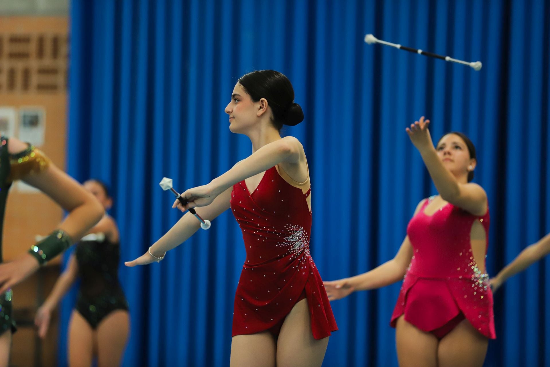 Las &#039;majorettes&#039; de Monteagudo, en imágenes