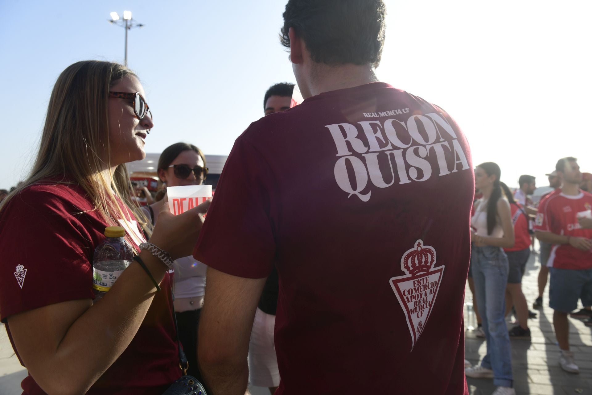 El ambiente previo al Real Murcia - Nàstic, en imágenes
