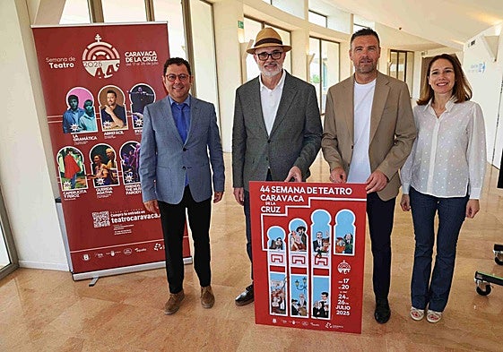 Manuel Cebrián, José Manuel Puebla, José Francisco García (alcalde de Caravaca) y Ana Belén Martínez.