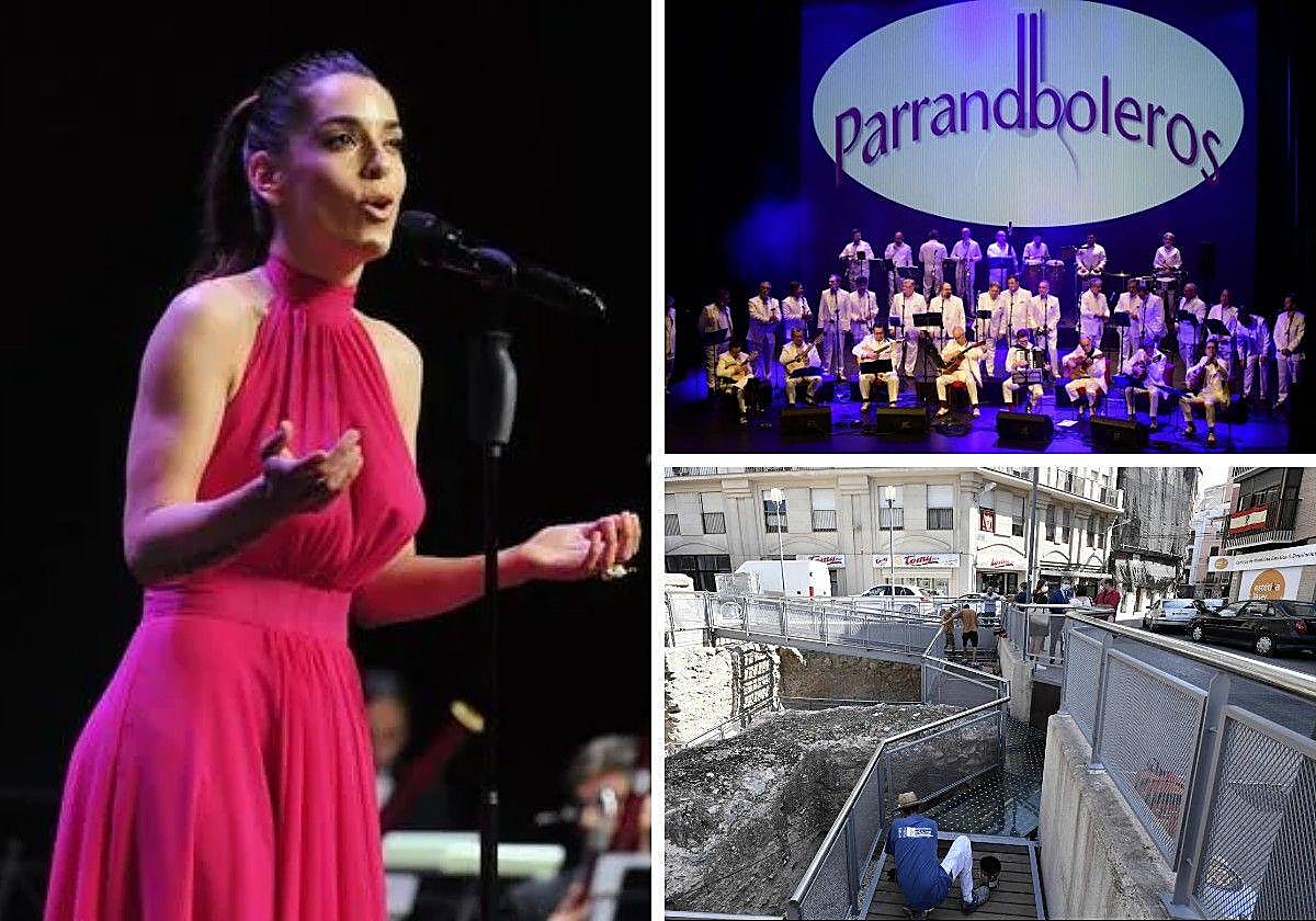 Conciertos de Ruth Lorenzo y Parrandboleros, que actuarán durante la Semana de la Fundación, y la Muralla de Verónicas, donde habrá visitas guiadas.