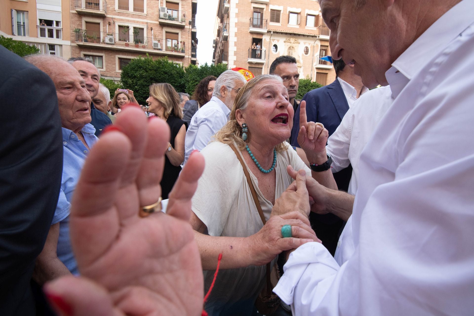 En imágenes, el acto de Feijóo a Murcia