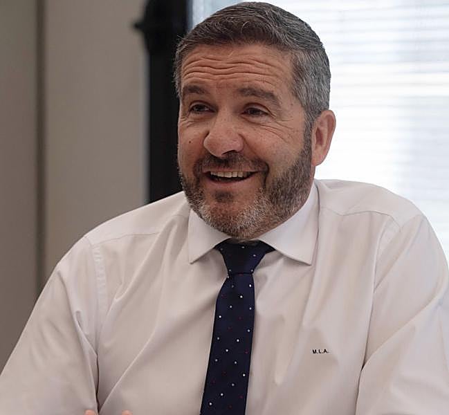 Miguel López Abad, durante la entrevista.