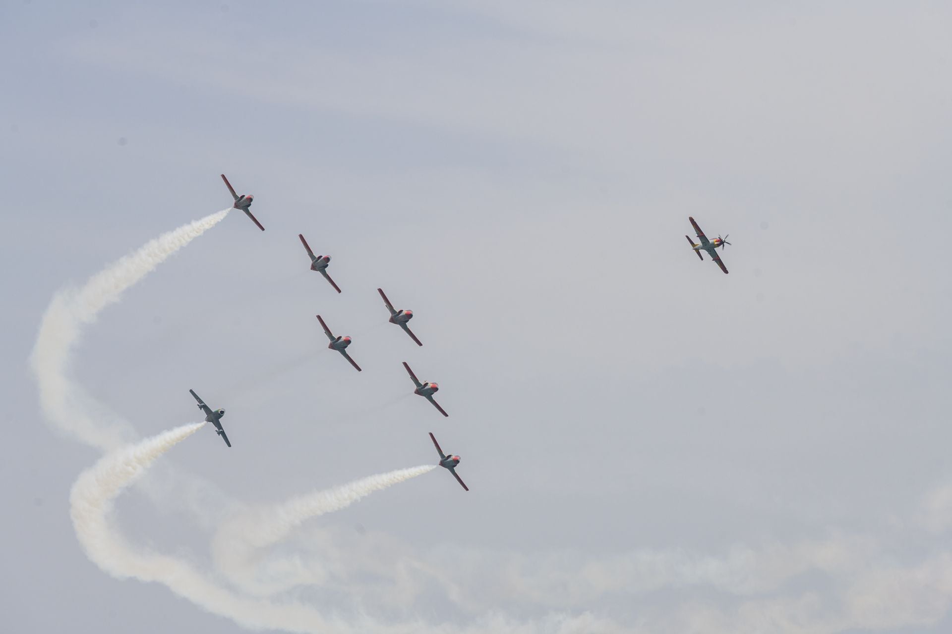 En imágenes, la exhibición aérea en el festival Aire 25 de San Javier