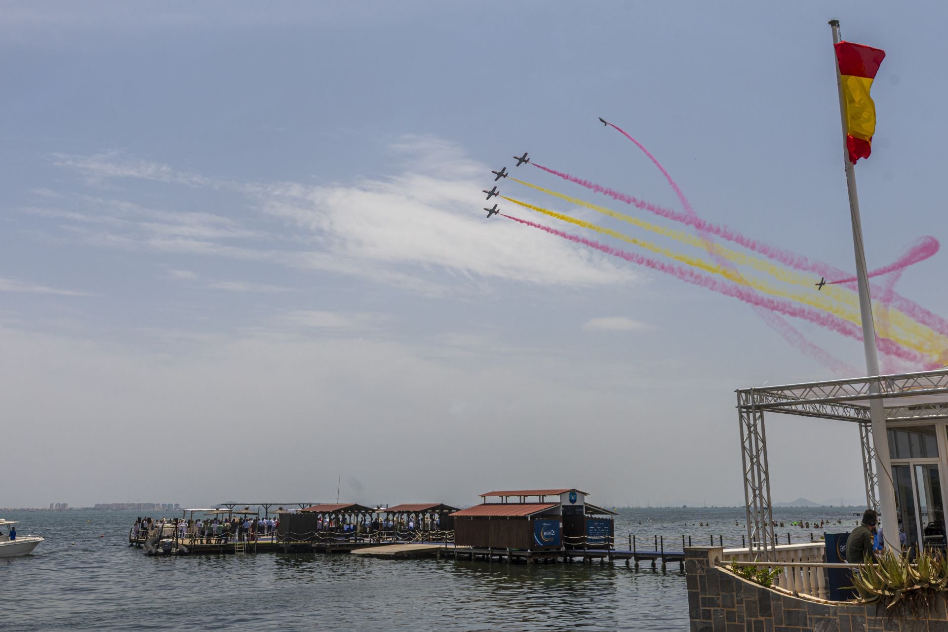 Exhibición de la Patrulla Águila, este domingo.
