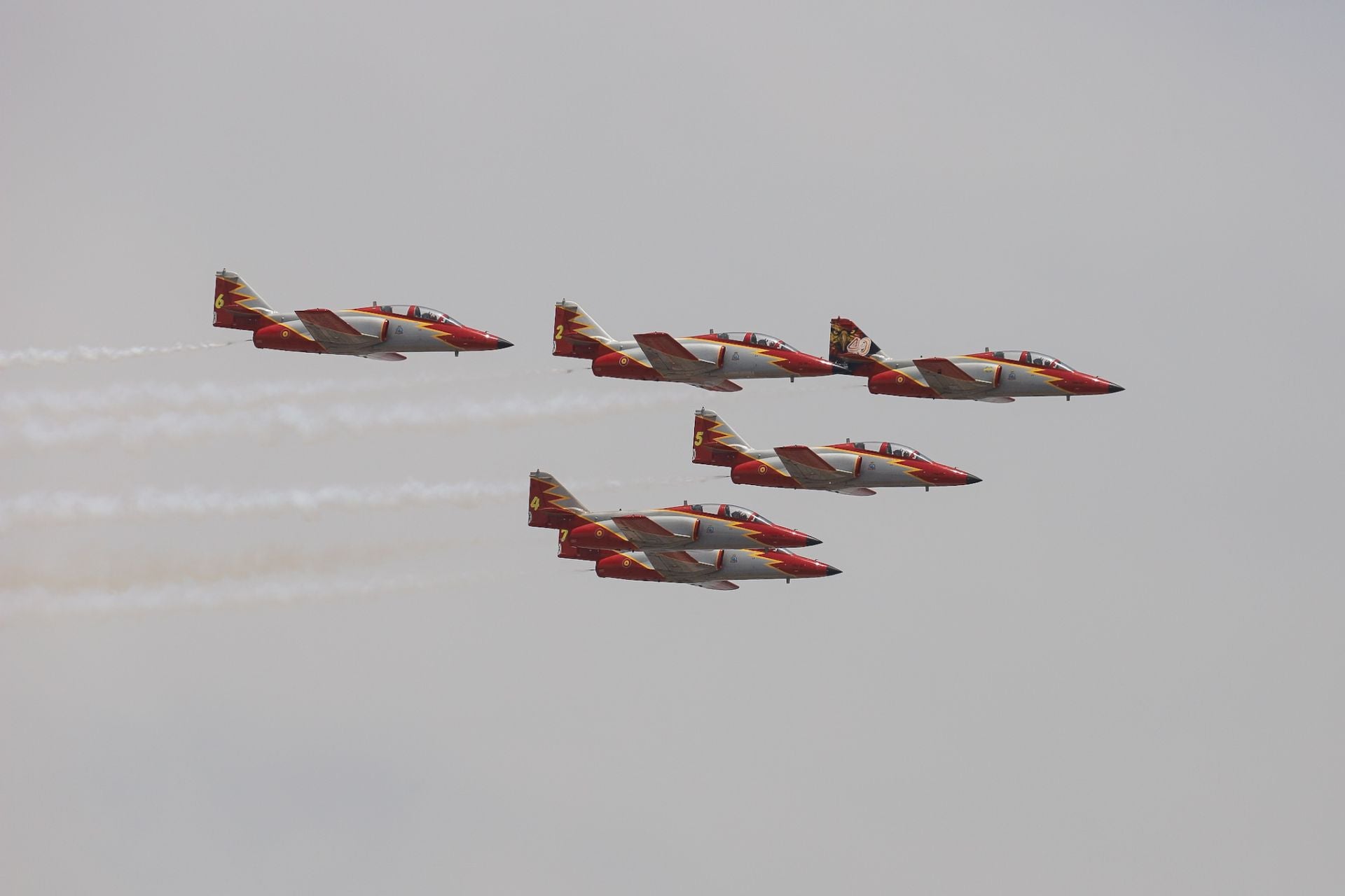 En imágenes, la exhibición aérea en el festival Aire 25 de San Javier