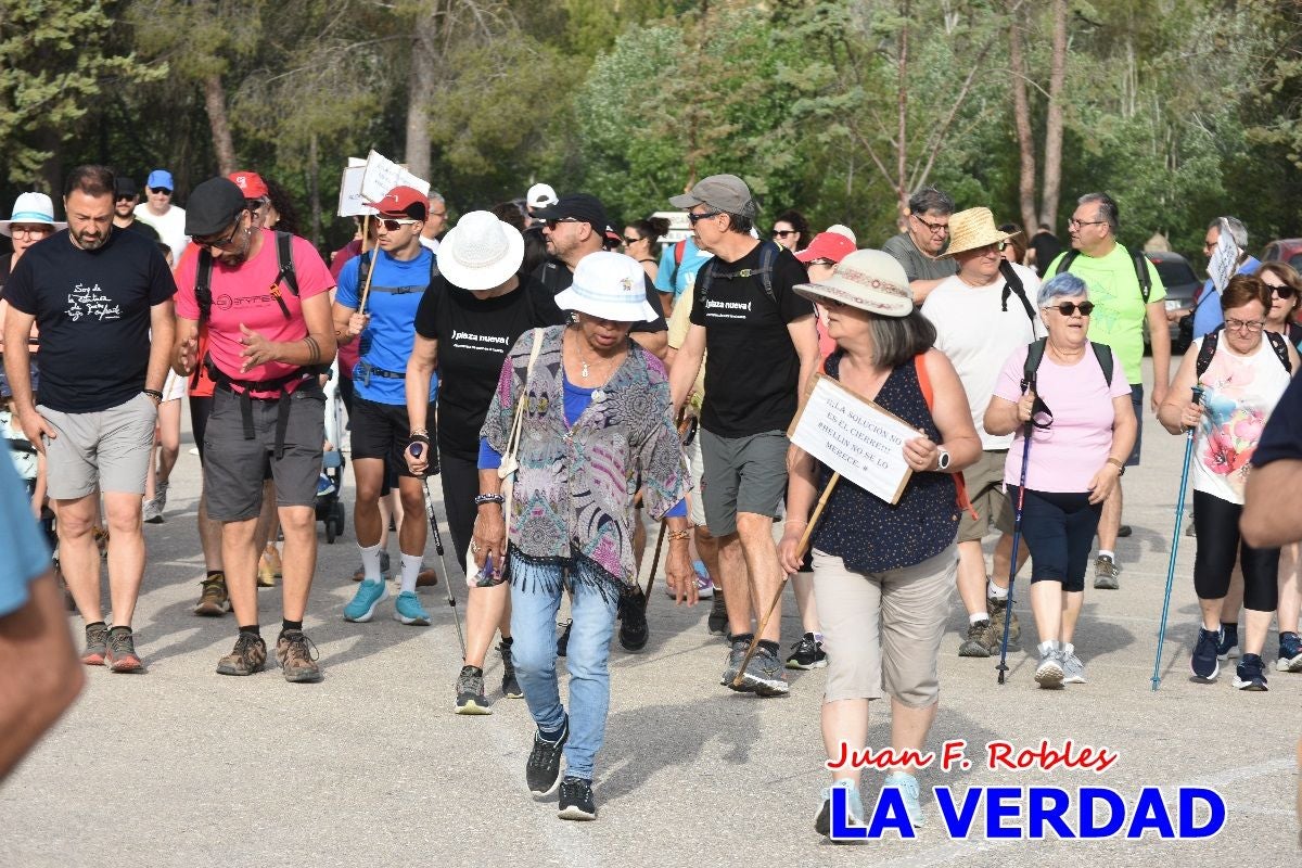 Imágenes de la marcha convocada por Plaza Nueva por la conexión ferroviaria con Albacete