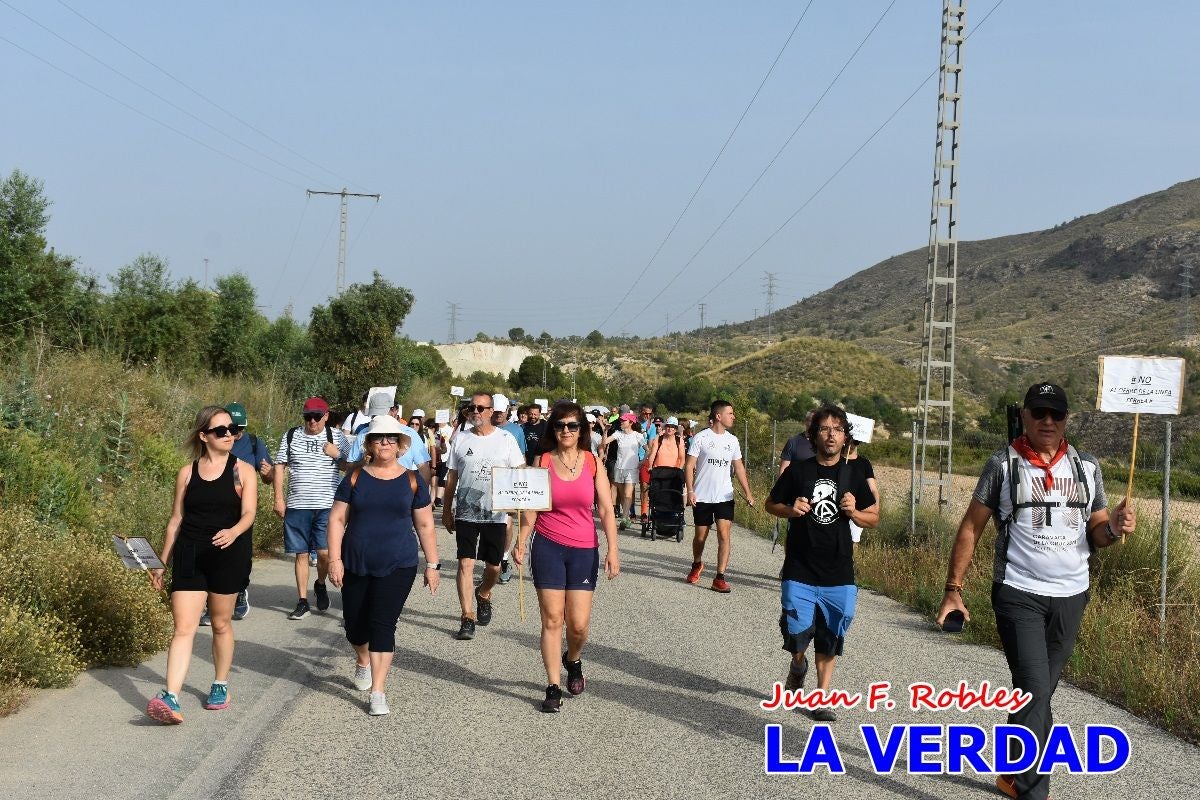 Imágenes de la marcha convocada por Plaza Nueva por la conexión ferroviaria con Albacete